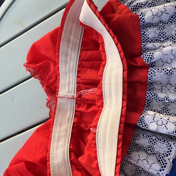 Vintage 70s Red, White, and Blue Patriotic Square Dance Skirt Set - Picture 9 of 11